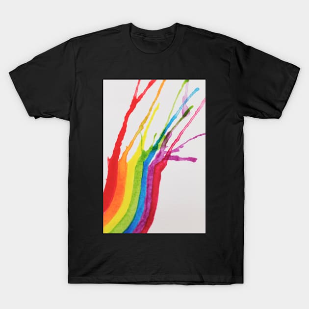 Watercolored rainbow T-Shirt by karinelizabeth